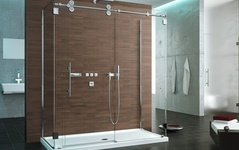 Sliding Frameless Shower Doors: Kinetic Collection